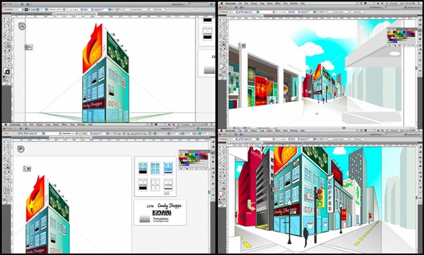 Perspective Drawing in Adobe Illustrator CS5