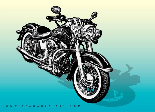 Vintage Motorcycle Vector