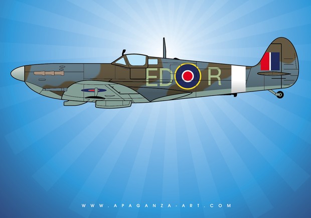 Vintage World War II Spitfire Airplane