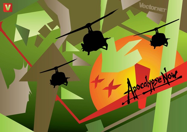 Apocalypse Now Movie, War in Vietnam vector