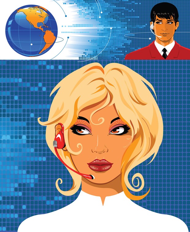 Call Center Vector