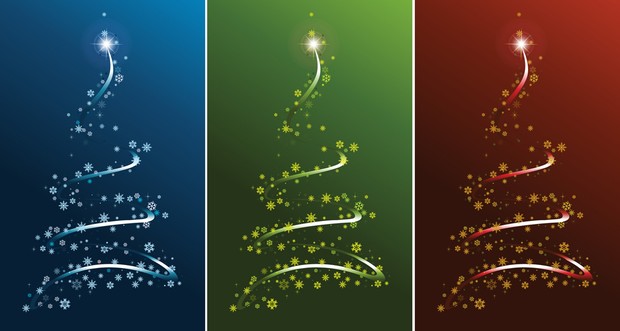 Free Christmas Tree Vector Pack Set