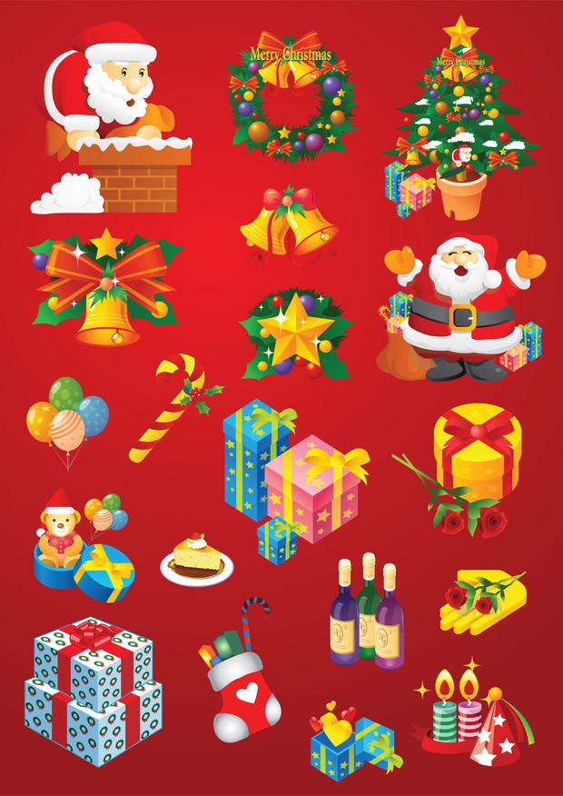 Free Christmas Vector Art Elements