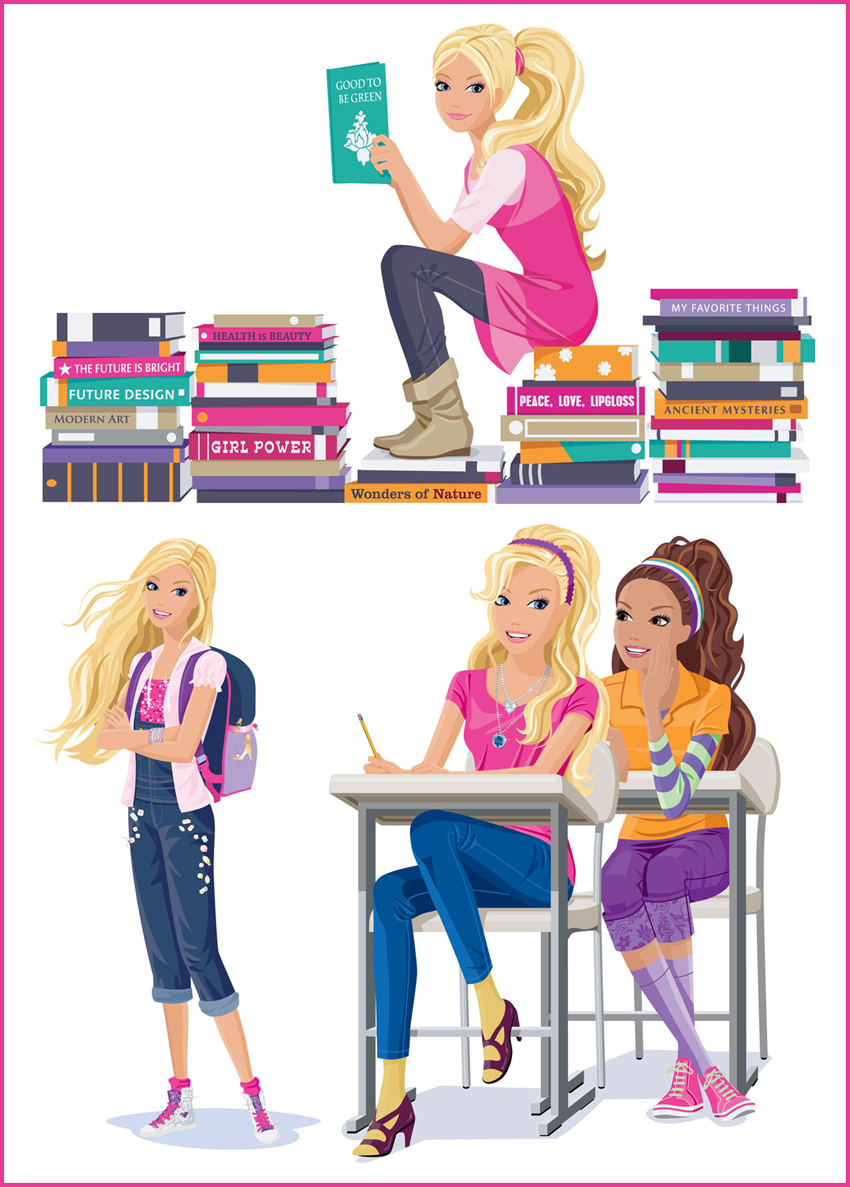 Eps JPEG Preview 24.6 mb. Stock vector - Girl and book.