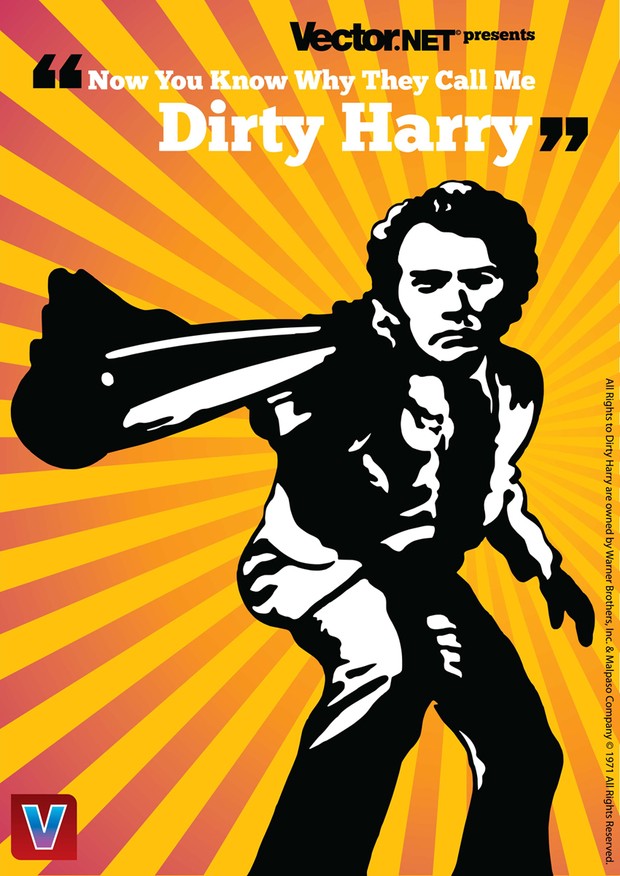 Dirty Harry aka Clint Eastwood Vector