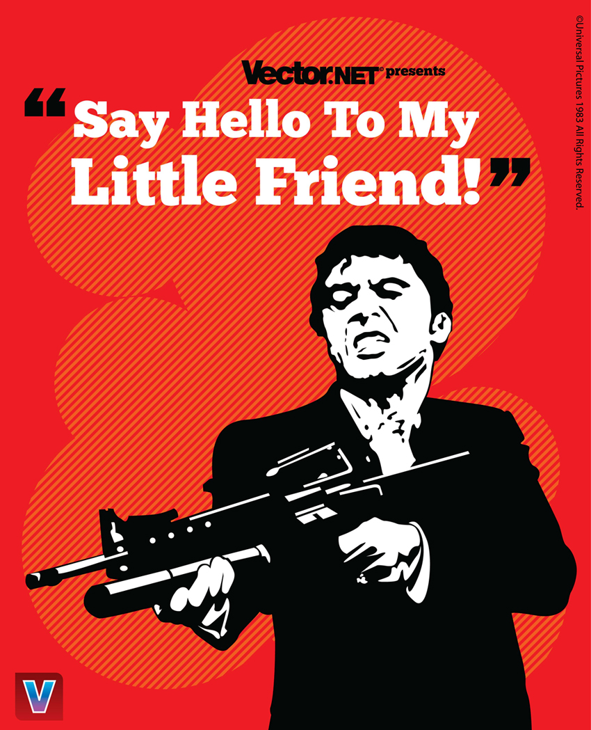 Iconic Cult Movie Vector Art: Scarface & Dirty Harry.