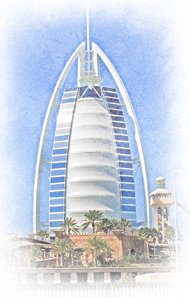 Dubai Burj Al Arab by Manjumena