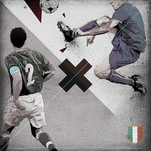 Italian national soccer team vector