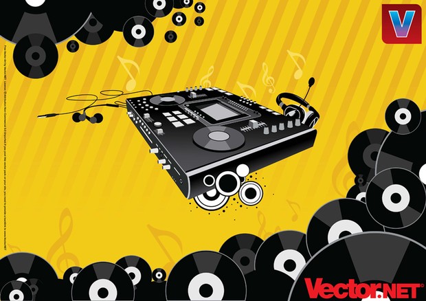 Free Music & Nightlife Design Vector