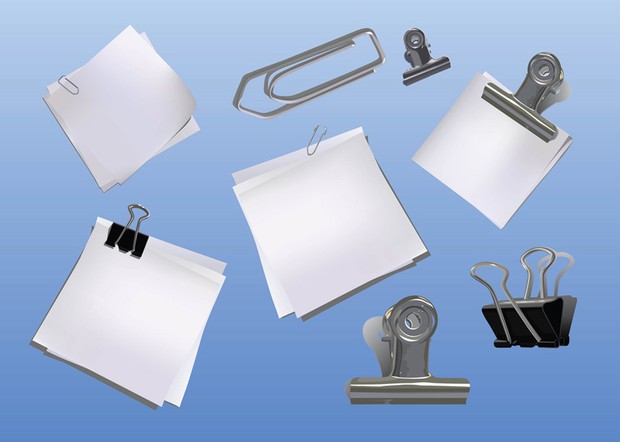 Realistic 3d clipboard vectors