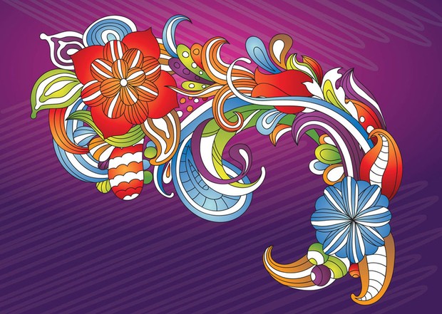 Abstract flower design