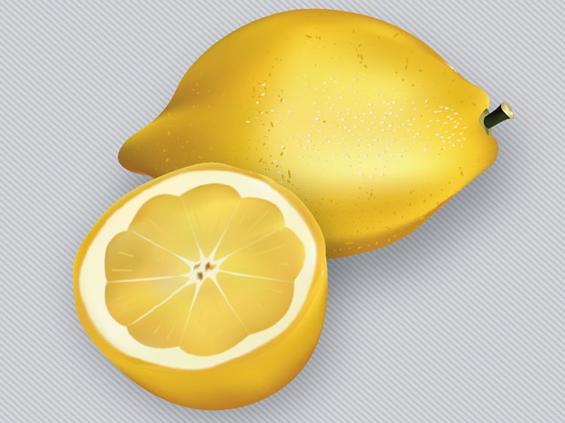 Vector graphic of a lemon