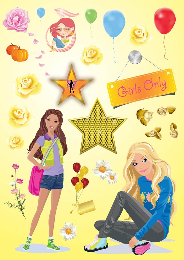 Girls Fun Vector