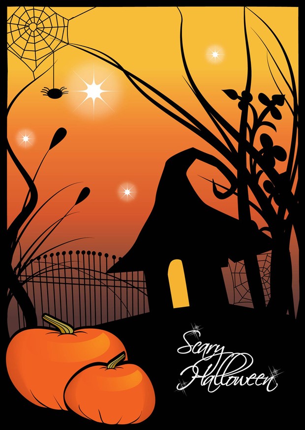 Scary Halloween Card by Aramis Dream