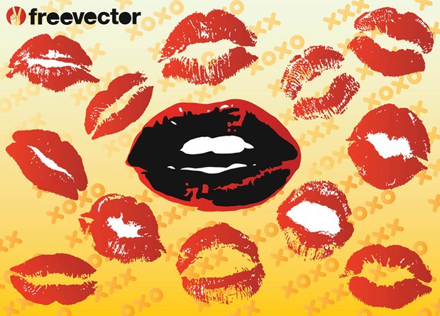 Kiss Print Vectors