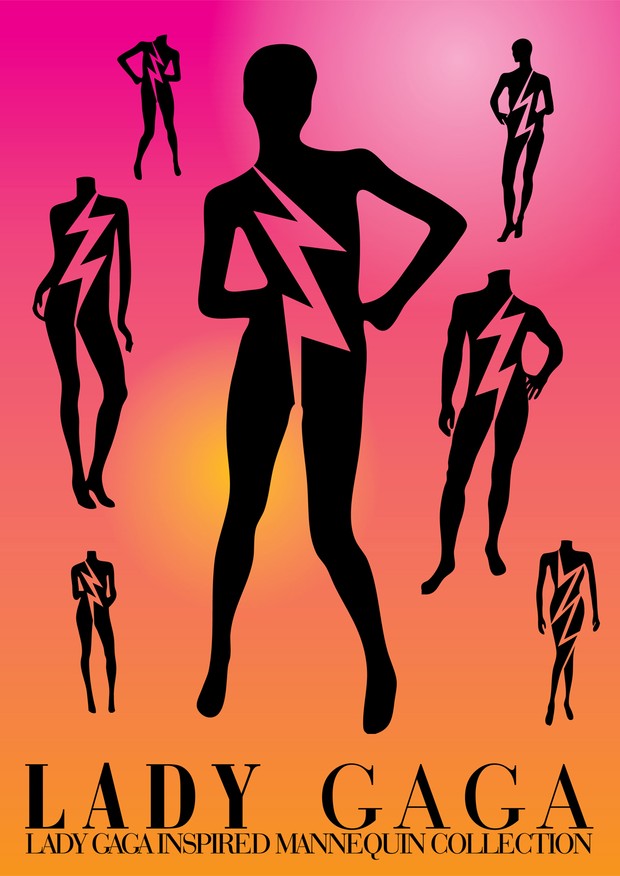 Lady Gaga Mannequin Vectors