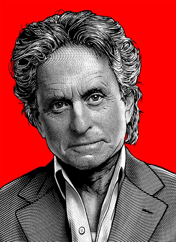 Wallstreet Vector Graphics: Michael Douglas