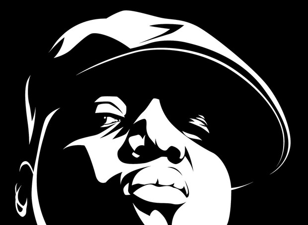 Notorious Big Vector Art Close Up.