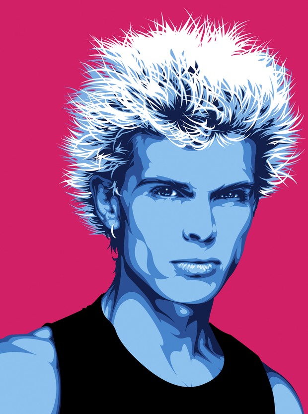 Billy Idol Vector Art