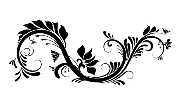 Flower ornament vector
