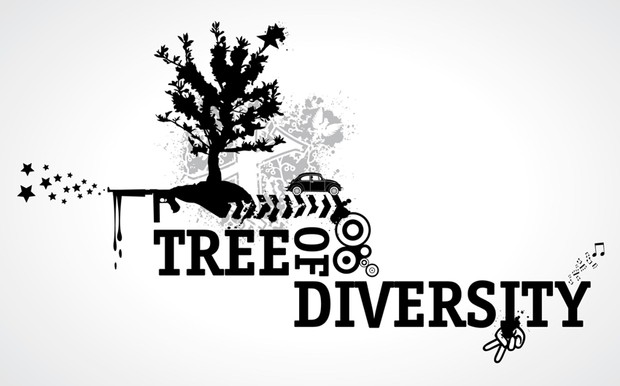Tree of Diversity vector art