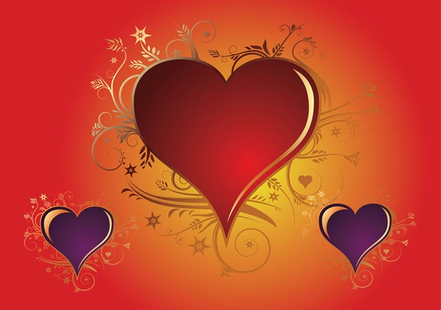 Heart Decoration Vector