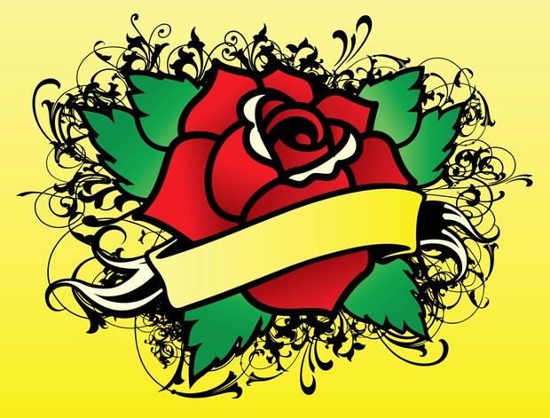 Tattoo Rose Vector