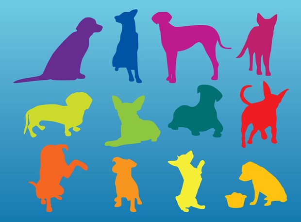 Dog Silhouette Vectors