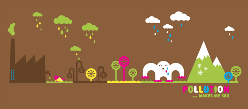 Pollution makes me sad by Ingrid de Lugt